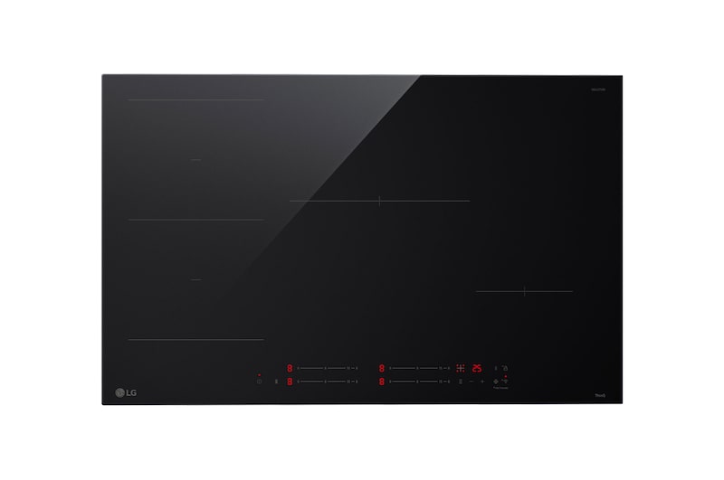 Vista frontal de Placa de indución 80cm Flex + 2 zonas CI5Z3025BN