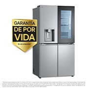 LG Frigorífico American Combi InstaView ™, Clasificación E, 638 L, Acero texturizado antihuellas, GMG960MBEE
