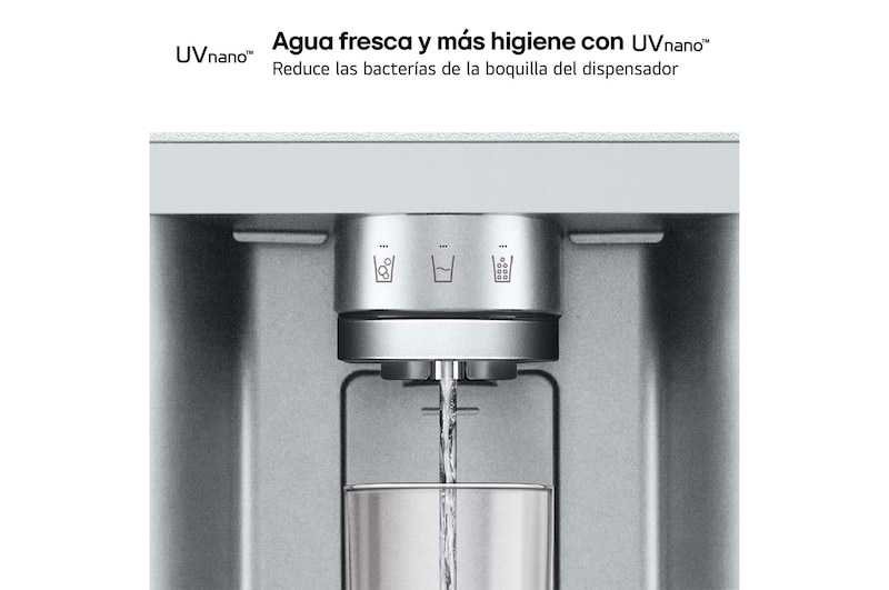 LG Frigorífico American Combi InstaView ™, Clasificación E, 638 L, Acero texturizado antihuellas, GMG960MBEE