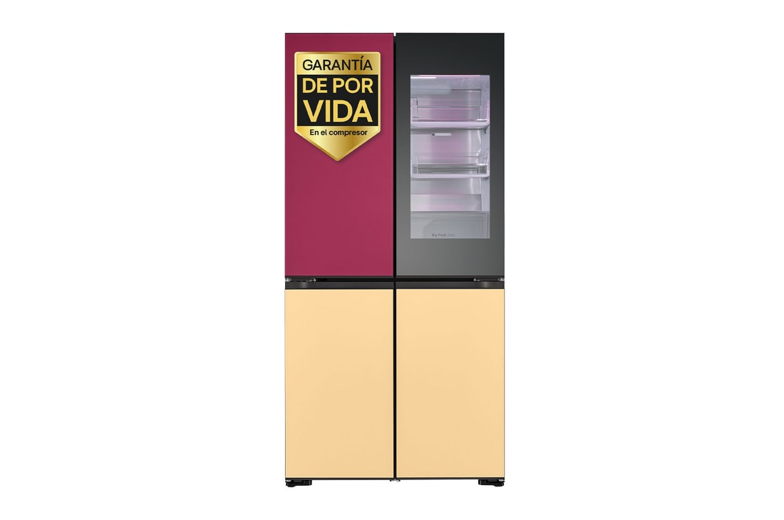 LG Frigorífico American Combi Intaview con MoodUp ™, Door Cooling+, 1,86 m,Clasificación E, 617 L, Multicolor, GMV960NNME