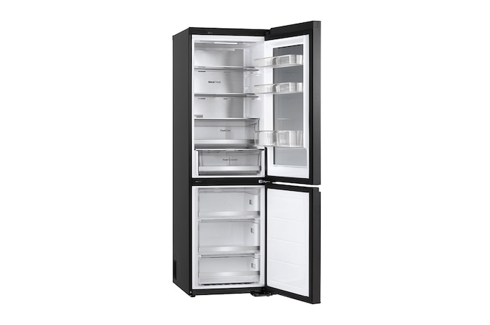 LG Frigorífico Combi Instaview  Door Cooling+, 1,86 m, Clasificación C, capacidad de 352 l,  Acero negro grafito, GBG5160CEV