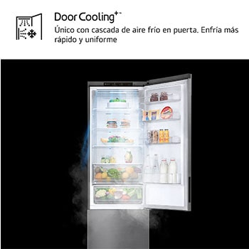 LG Frigorífico Combi 2m, Clasificación B, capacidad de 419l, Inox grafito antihuellas, Serie P-600 , GBP62PZNBC