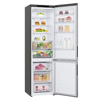LG Frigorífico Combi 2m, Clasificación B, capacidad de 419l, Inox grafito antihuellas, Serie P-600 , GBP62PZNBC