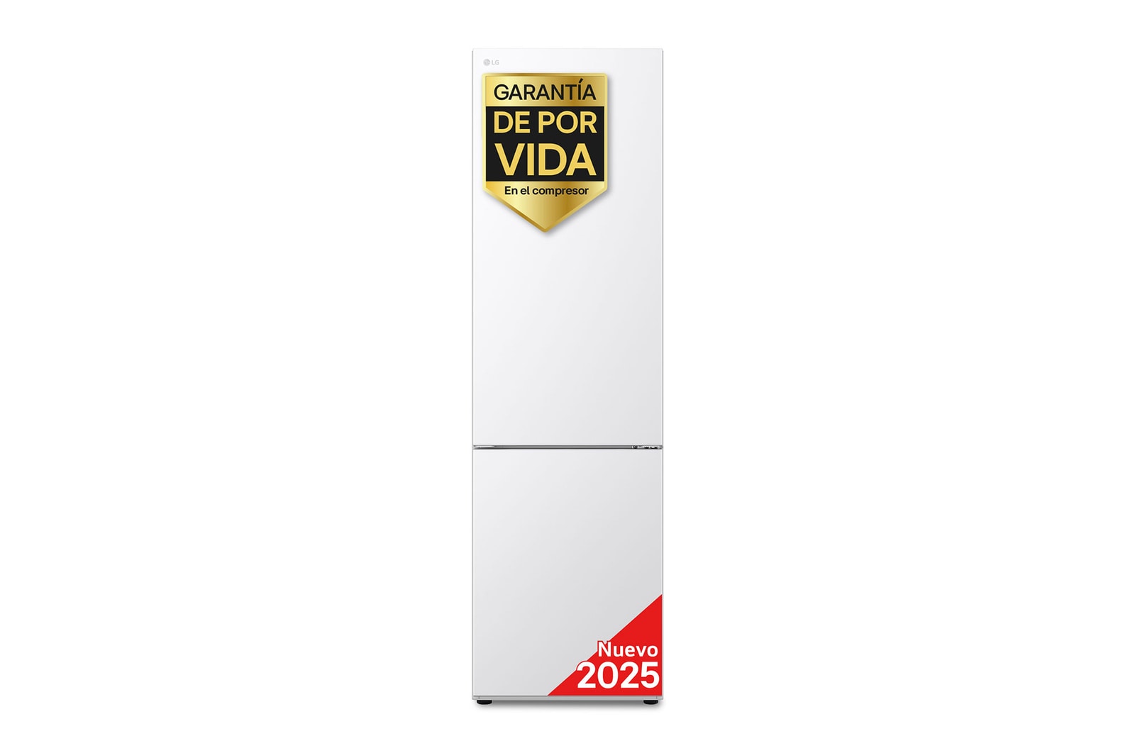 Front view of 387L Bottom Freezer Refrigerator Prime Silver 