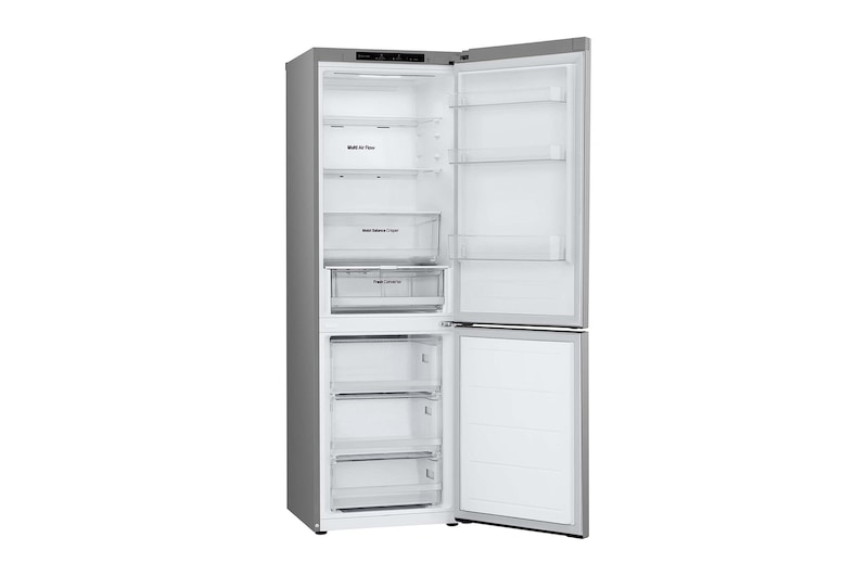 LG Frigorífico Combi Door Cooling+,  1,86m, Clasificación E, capacidad de 374l, inox antihuellas. Serie 300, GBV3100EPY