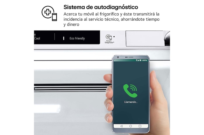 LG Frigorífico Combi Door Cooling+, 2,03m, Clasificación D, capacidad de 419l, blanco. Serie 300, GBV3200DSW