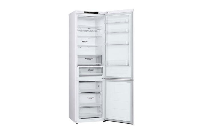 LG Frigorífico Combi Door Cooling+, 2,03m, Clasificación D, capacidad de 419l, blanco. Serie 300, GBV3200DSW