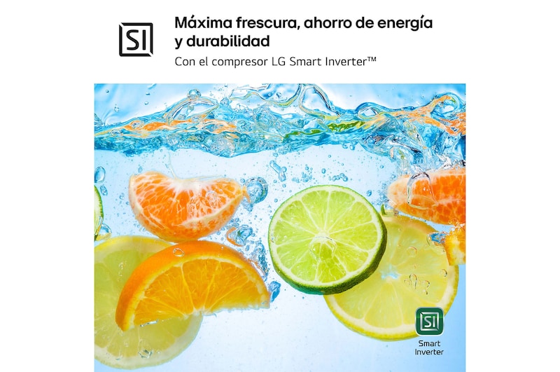 LG Frigorífico Combi Door Cooling+,  1,86m, Clasificación D, capacidad de 374l, blanco. Serie 500, GBV5140DSW