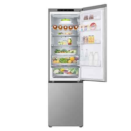 LG Frigorífico Combi Door Cooling+, 2,03m, Clasificación B, capacidad de 419l, Inox antihuellas. Serie 700, GBV7280BPY.OBSEXC