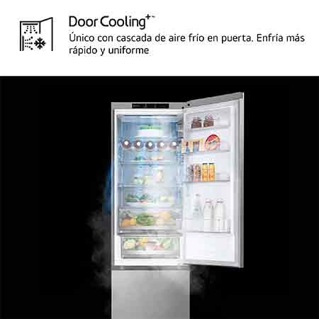 LG Outlet Frigorífico Combi Door Cooling+, 2,03m, Clasificación B, capacidad de 419l, Inox antihuellas. Serie 700, GBV7280BPY.OUTLET