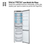 LG Frigorífico Combi Door Cooling+,  2,03m, Clasificación C, capacidad de 419l, inox antihuellas. Serie 700, GBV7280CPY, GBV7280CPY