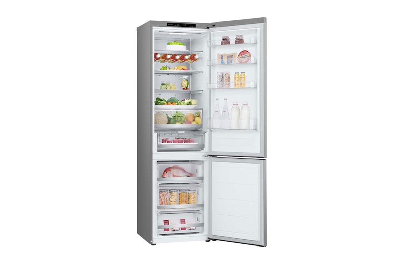 LG Frigorífico Combi Door Cooling+,  2,03m, Clasificación D, capacidad de 419l, inox antihuellas. Serie 700, GBV7280DPY