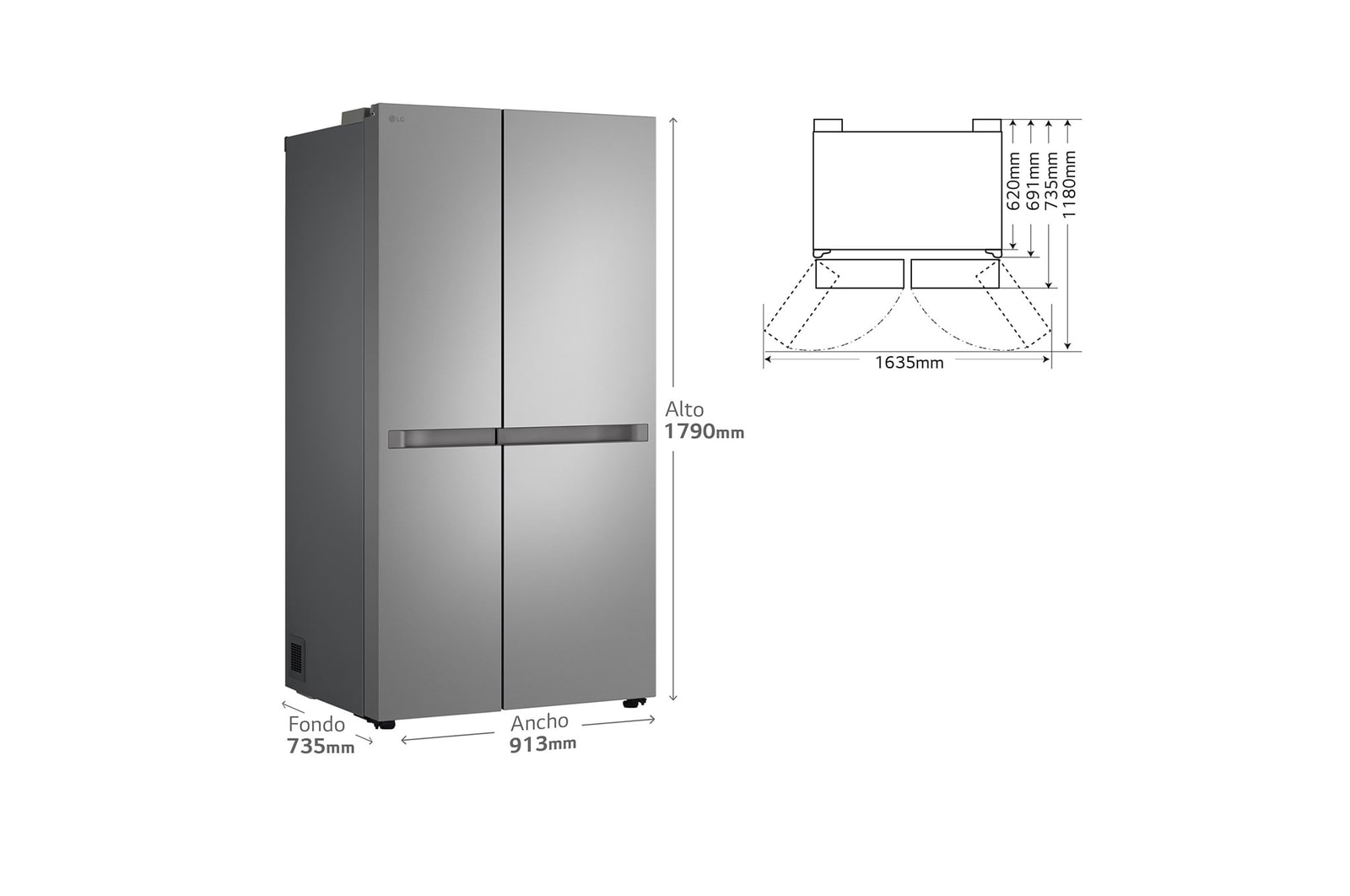 Door cooling LED