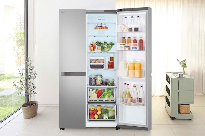 LG Outlet Frigorífico Side By side  Serie 400, E, 664L, Inox antihuellas, GSBC40PYPE.OUTLET
