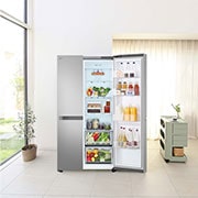 LG Outlet Frigorífico Side By side  Serie 400, E, 664L, Inox antihuellas, GSBC40PYPE.OUTLET