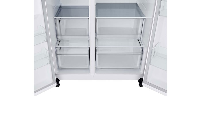 LG Frigorífico Side By side  Serie 400,  Blanco.  E, 664 L, GSBC40SWPE