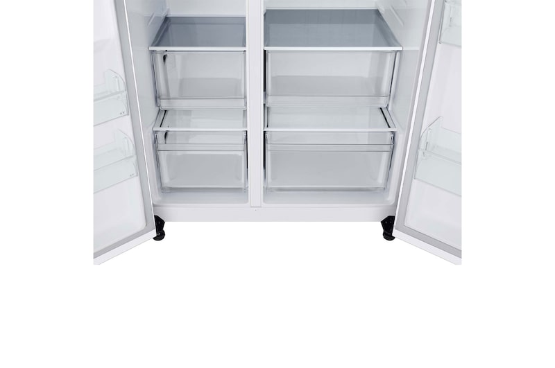 LG Frigorífico Side By side  Serie 400,  Blanco.  E, 664 L, GSBC40SWPE