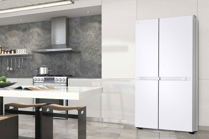 LG Frigorífico Side By side  Serie 400,  Blanco.  E, 664 L, GSBC40SWPE