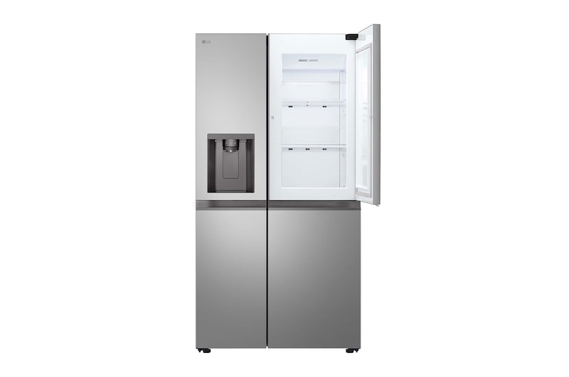 LG Frigorífico Side By side  Serie 400, Door-In-Door, sin toma de agua, Inox antihuellas.  E, 641 L, GSJC41PYPE.APYQEUR