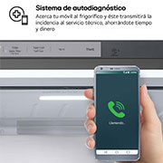 LG Frigorífico Side By side Serie 900, Instaview Door-In-Door, Acero texturizado antihuellas. D, 628 L, GSXE90MBAD.AMBQEUR