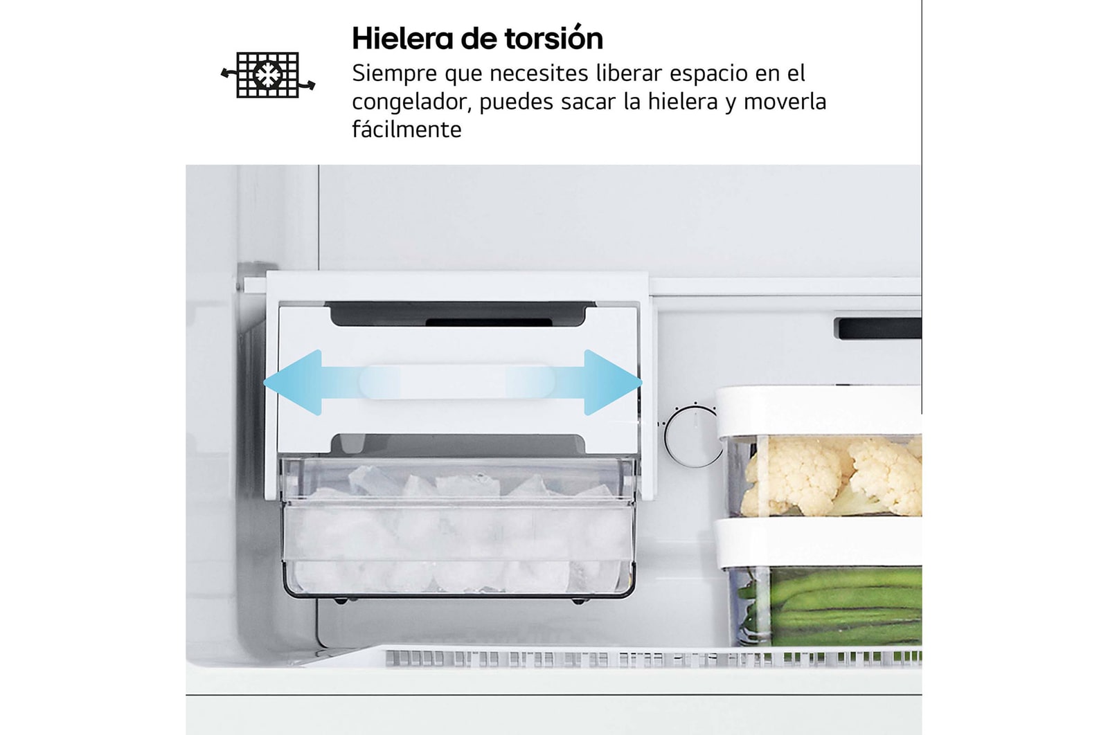 LG Frigorífico Dos Puertas 1,45m, Clasificación E, Total No Frost, Door Cooling, Inox antihuellas, GTBV22PYGKD