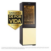 LG Frigorífico combi Instaview con MoodUP Door Cooling+, 1,86 m, Clasificación D, capacidad de 352 l,  Multicolor, GBG719MDNN