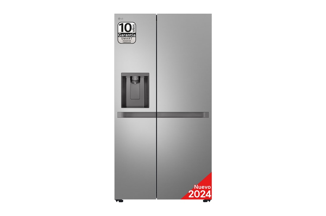 LG Outlet Frigorífico Side By side  Serie 400, sin toma de agua, Inox antihuellas.  E, 641 L, GSLC41PYPE.OUTLET
