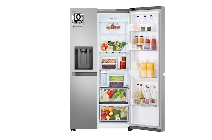 LG Outlet Frigorífico Side By side  Serie 400, sin toma de agua, Inox antihuellas.  E, 641 L, GSLC41PYPE.OUTLET