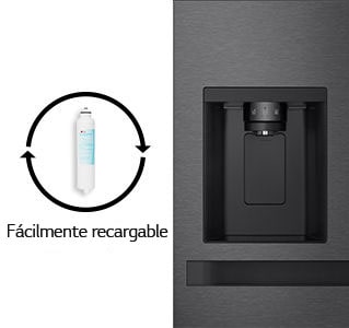 Las dos tarjetas separadas con filtros de agua intercambiables y un dispensador de agua ampliado. 