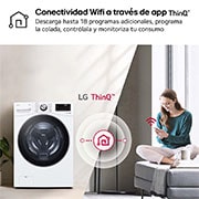 LG Lavadora inteligente AI Direct Drive. TurboWash 360º, 20kg ,  1000rpm B, Blanca, Serie XXL, F0P3CYV2W