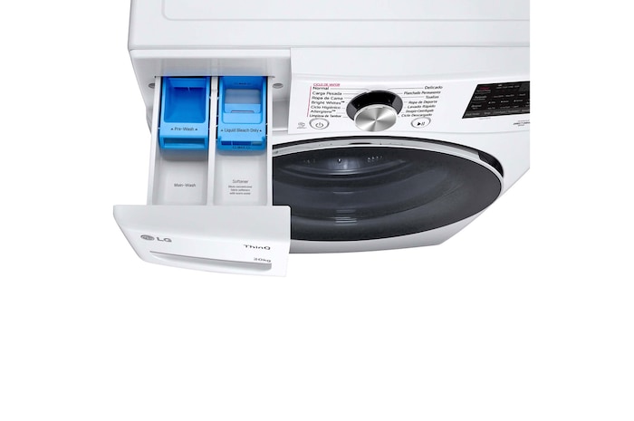 LG Lavadora inteligente AI Direct Drive. TurboWash 360º, 20kg ,  1000rpm B, Blanca, Serie XXL, F0P3CYV2W