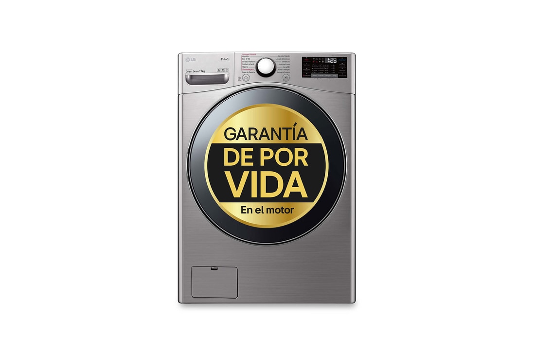 LG Outlet Lavadora LG F1P1CY2T., 17 kg, E, Inox Antihuellas, 1100rpm, Serie XXL, F1P1CY2T.OUTLET
