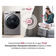 LG Lavadora LG F1P1CY2T., 17 kg, E, Inox Antihuellas, 1100rpm, Serie  XXL, F1P1CY2T