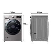 LG Lavadora LG F1P1CY2T., 17 kg, E, Inox Antihuellas, 1100rpm, Serie  XXL, F1P1CY2T