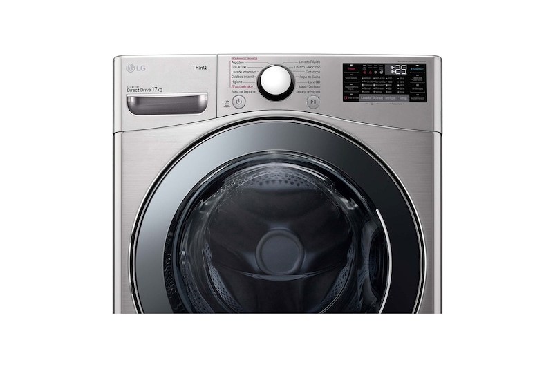 LG Lavadora LG F1P1CY2T., 17 kg, E, Inox Antihuellas, 1100rpm, Serie  XXL, F1P1CY2T