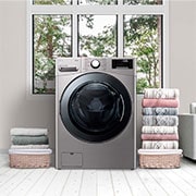 LG Lavadora LG F1P1CY2T., 17 kg, E, Inox Antihuellas, 1100rpm, Serie  XXL, F1P1CY2T