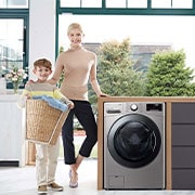 LG Lavadora LG F1P1CY2T., 17 kg, E, Inox Antihuellas, 1100rpm, Serie  XXL, F1P1CY2T