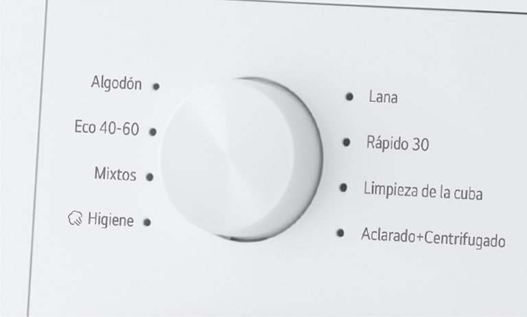 Display de la lavadora