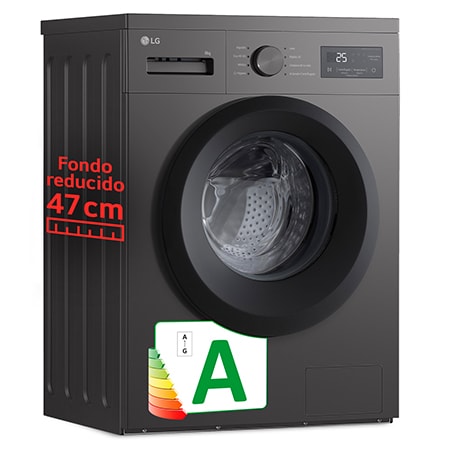 Outlet Lavadora 8kg 1400rpm, Clasificación A. Silver grafito Serie 100 - F4A10S8NDK.OBSEXC | LG ES