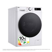 LG Lavasecadora inteligente AI Direct Drive TM, Turbowash 360º, 11/6kg, 1400rpm, Un 10% más eficiente que  A(lavado) / D(secado) Blanca, Serie 600, F4DR6011AGW