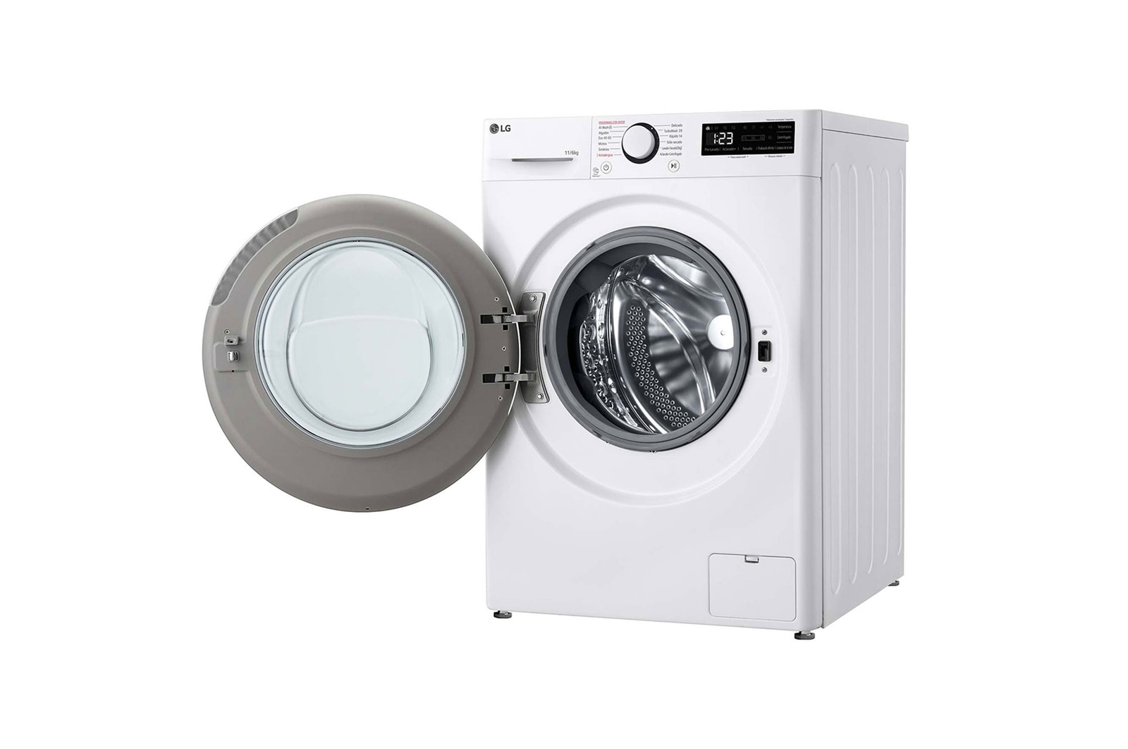LG Lavasecadora inteligente AI Direct Drive TM, Turbowash 360º, 11/6kg, 1400rpm, Un 10% más eficiente que  A(lavado) / D(secado) Blanca, Serie 600, F4DR6011AGW
