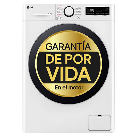 Outlet Lavasecadora inteligente AI Direct Drive TM, Turbowash 360º, 11/6kg, 1400rpm, Un 10% más eficiente que A(lavado) / D(secado) Blanca, Serie 600 - F4DR6011AGW.OUTLET
