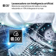 LG Lavasecadora inteligente AI Direct Driveᵀᴹ, Turbowash 360º, Autodosificación 10/6kg, 1400rpm,  Un 10% más eficiente que  A(lavado) /D(secado) Blanca, Serie 750, F4DR7510AGW