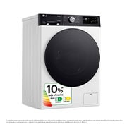 LG Lavasecadora inteligente AI Direct Driveᵀᴹ, Turbowash 360º, Autodosificación 10/6kg, 1400rpm,  Un 10% más eficiente que  A(lavado) /D(secado) Blanca, Serie 750, F4DR7510AGW