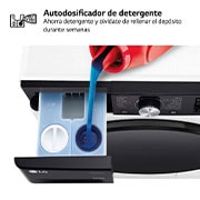 LG Lavasecadora inteligente AI Direct Driveᵀᴹ, Turbowash 360º, Autodosificación 10/6kg, 1400rpm,  Un 10% más eficiente que  A(lavado) /D(secado) Blanca, Serie 750, F4DR7510AGW