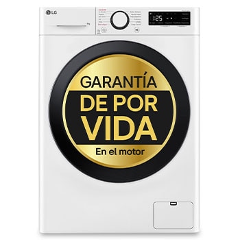 LG Lavadora inteligente AI Direct Drive,  Vapor,  10kg ,  1400rpm Un 10% más eficiente que A, Serie 500, F4WR5010A6W