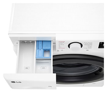 LG Lavadora inteligente AI Direct Drive,  Vapor,  10kg ,  1400rpm Un 10% más eficiente que A, Serie 500, F4WR5010A6W