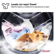 LG Lavadora inteligente AI Direct Drive. TurboWash 360º, Vapor, 13kg , 1400rpm Un 20% más eficiente que A, Serie 600, F4WR6013A0W