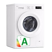 LG Lavadora eficiente 8kg, 1400rpm, A, con vapor, Serie 100, F4X1008NWH