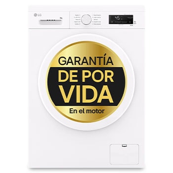 LG Lavadora eficiente 8kg, 1400rpm, A, con vapor, Serie 100, F4X1008NWH